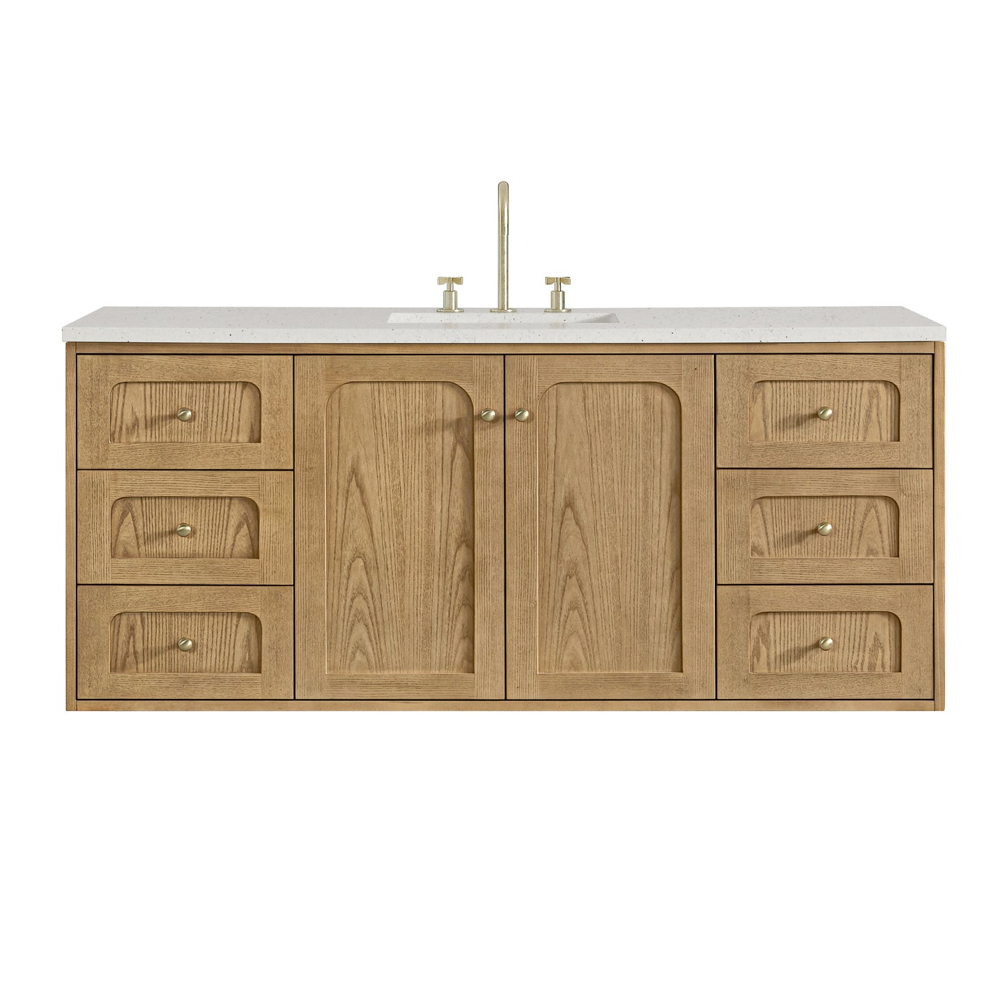 Laurent 60" Single Vanity, Light Natural Oak