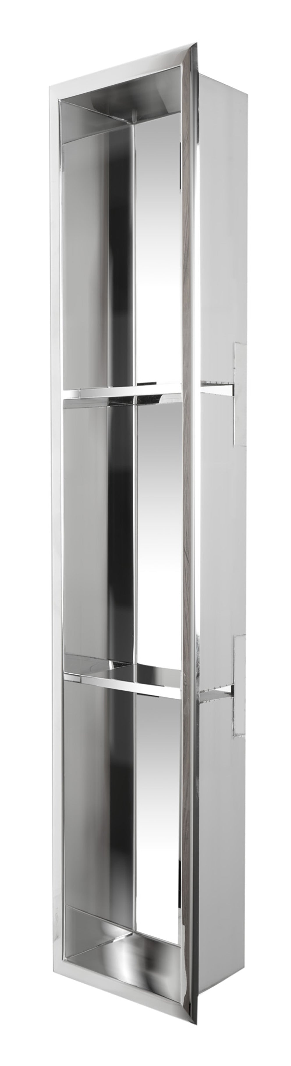 ALFI brand ABN0836 8 x 36 Vertical Triple Shelf Bath Shower Niche