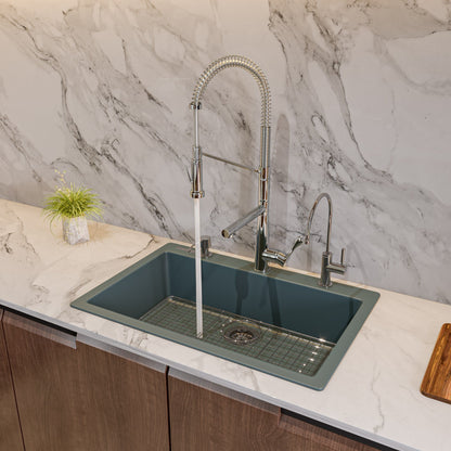 ALFI brand AB3020DI 30" Drop-In Single Bowl Granite Composite Kitchen Sink