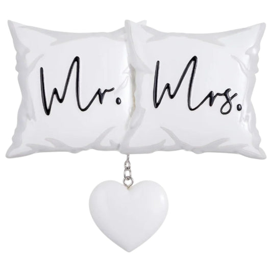 Mr & Mrs Pillows Couples Ornament
