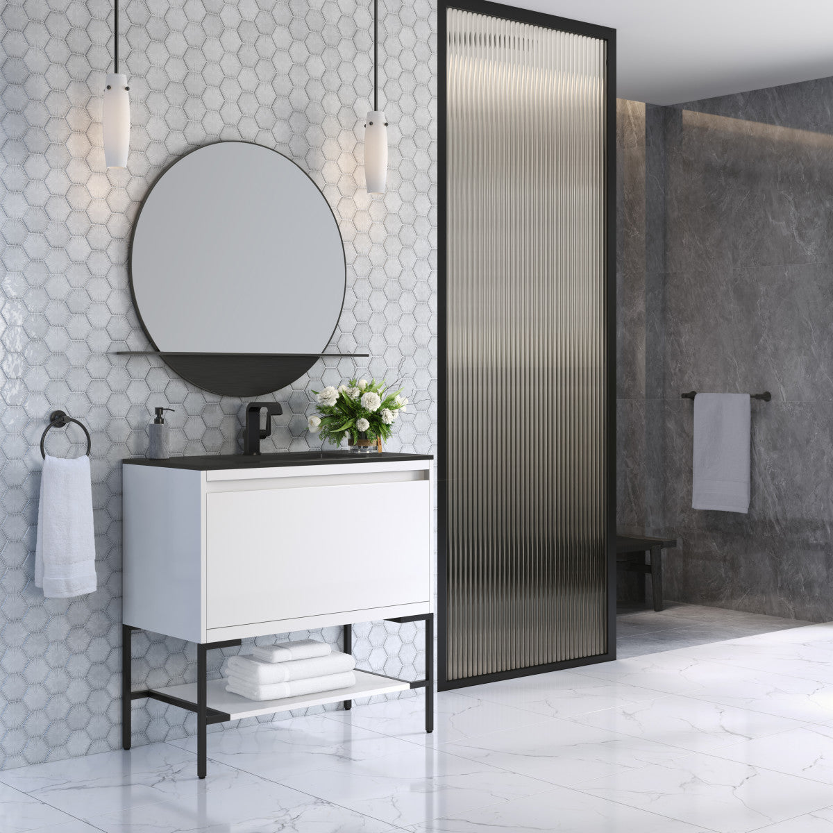 Mantova 35.4" Single Vanity Cabinet