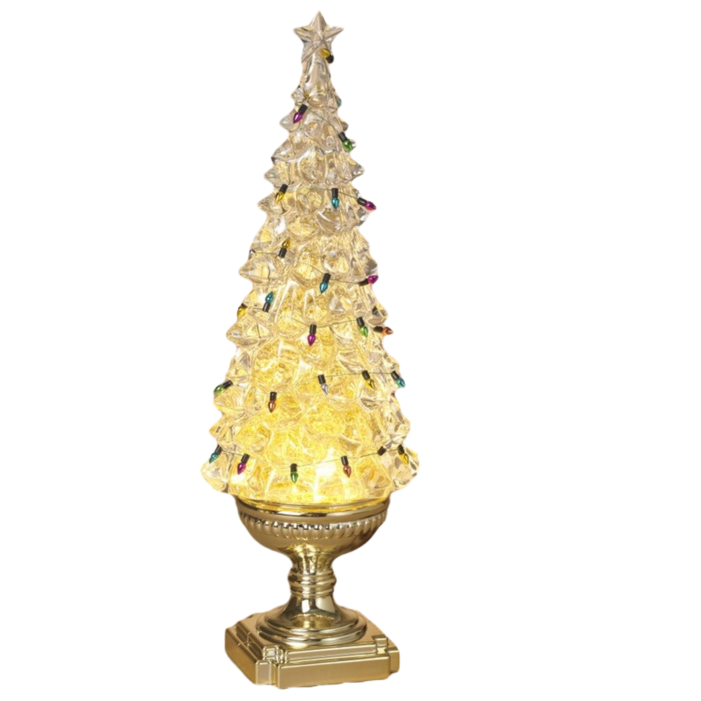 Vintage-Inspired Lighted Acrylic Christmas Tree