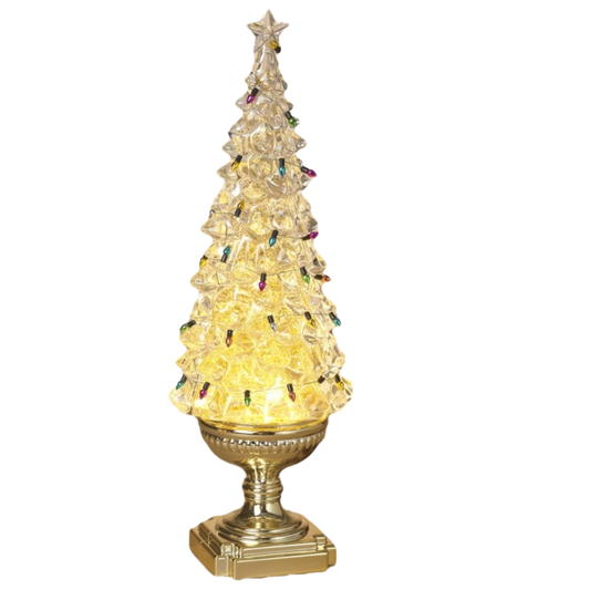 Vintage-Inspired Lighted Acrylic Christmas Tree