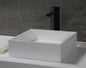 ALFI brand  ABRS14S 14" Square White Matte Solid Surface Resin Sink