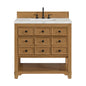 Malibu 36" Single Vanity Cabinet, Amber Birch