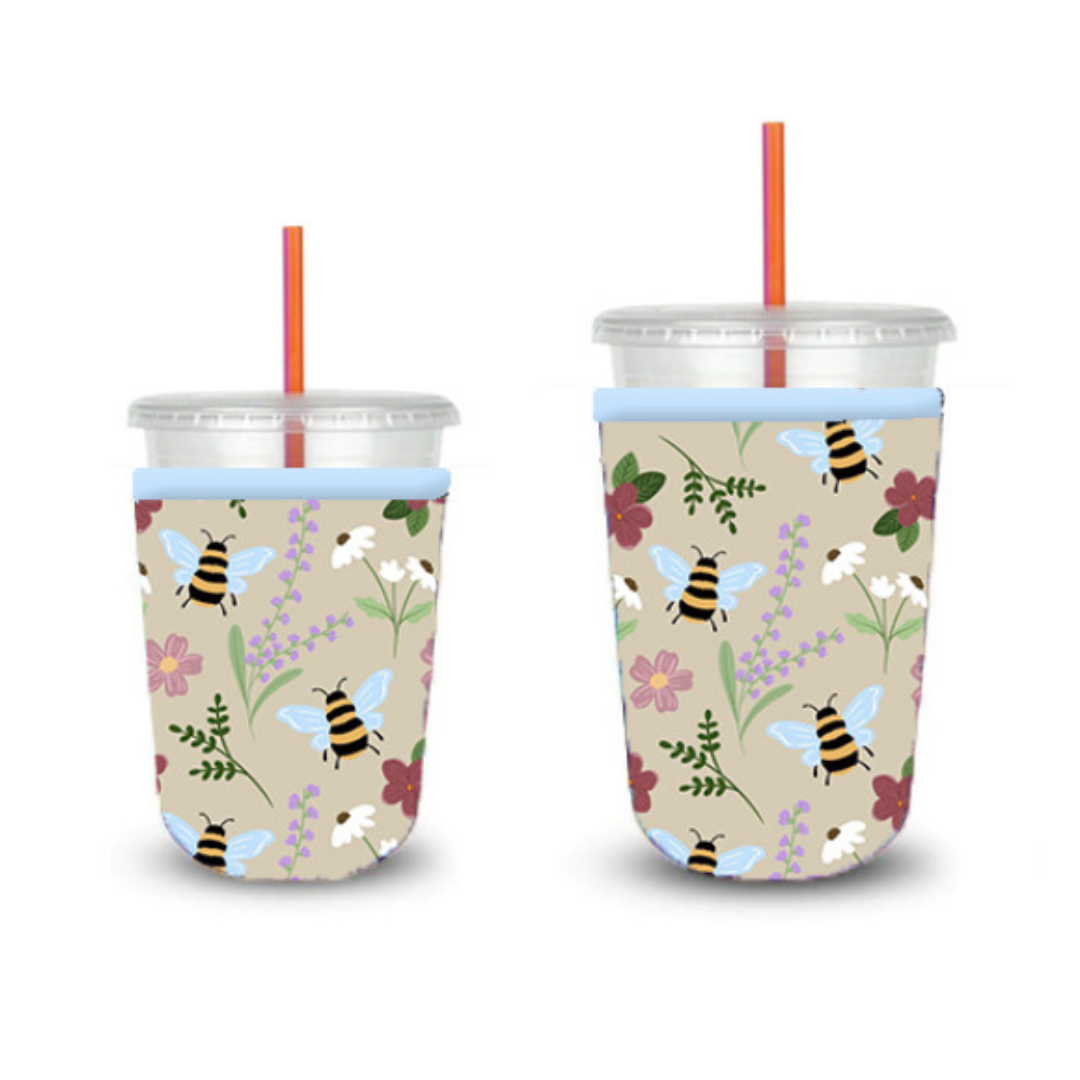 Oak Shore Collective LLC - Bee Garden | Iced Coffee Sleeve