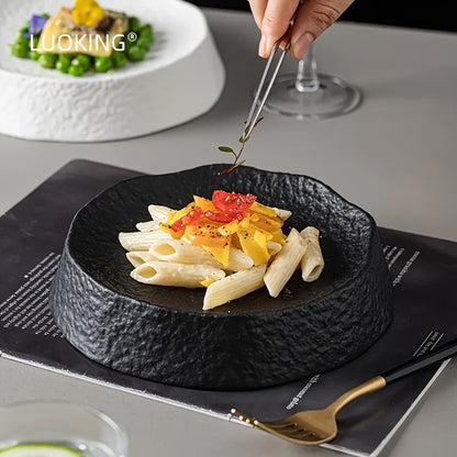 Elegant Ceramic Dinner Plate  Unique Design for Fine Dining