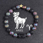 European and American Zodiac Twelve Constellation Bracelet - Beaded Design