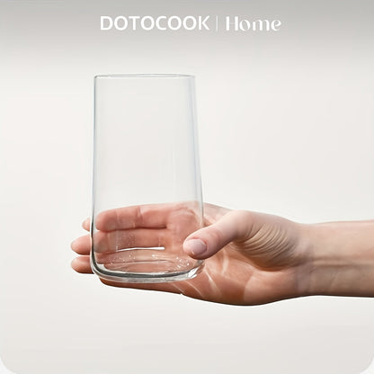 Set of 6 DOTOCOOK Highball Glasses - 15.5 oz Multipurpose Glass