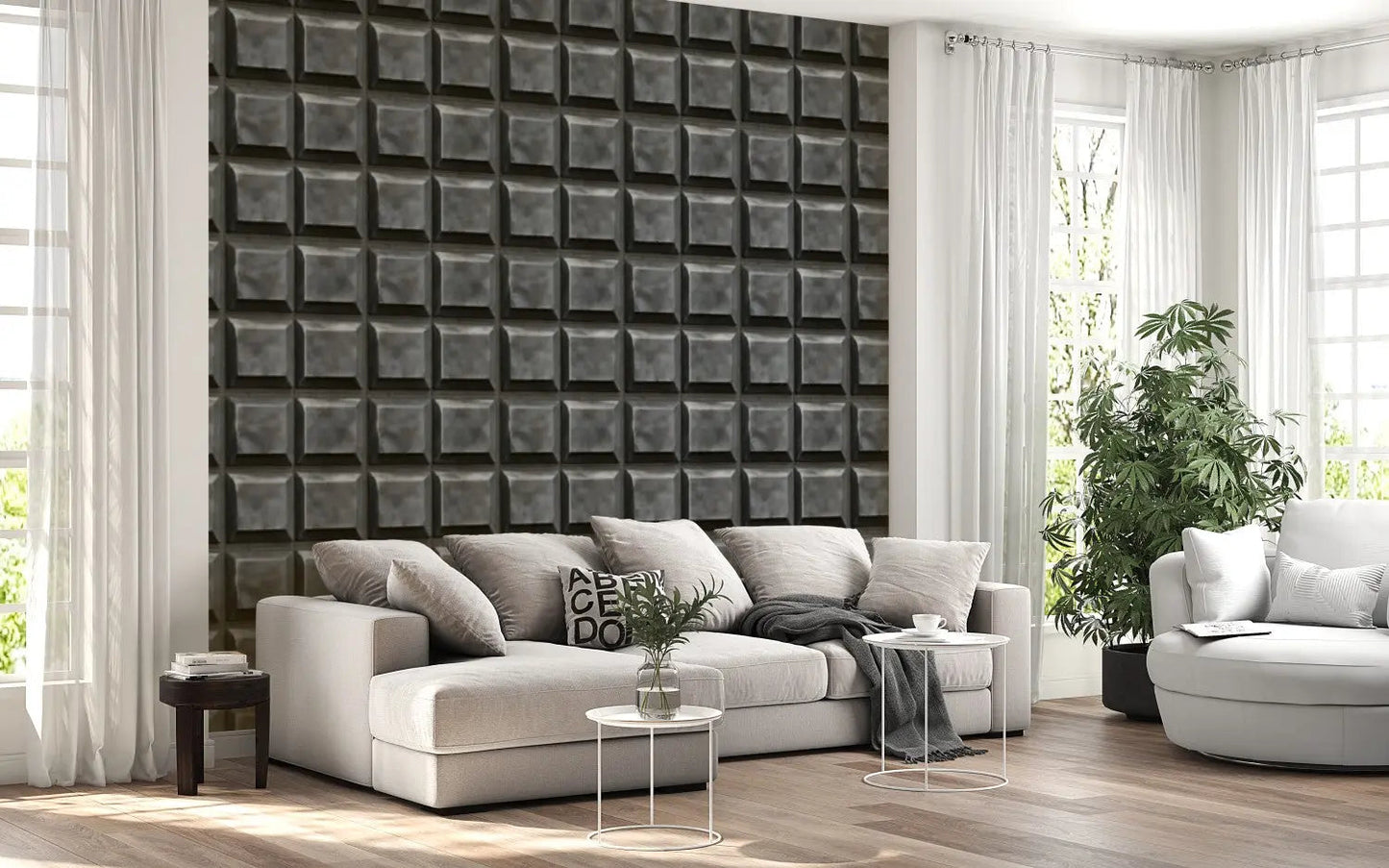 Industrial Armor Plate Wallpaper