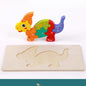 Wooden Three-dimensional Dinosaur Puzzle