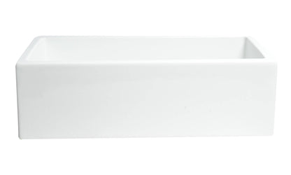 ALFI brand AB3318HS 33" x 18" Reversible Fluted / Smooth Fireclay Farm Sink