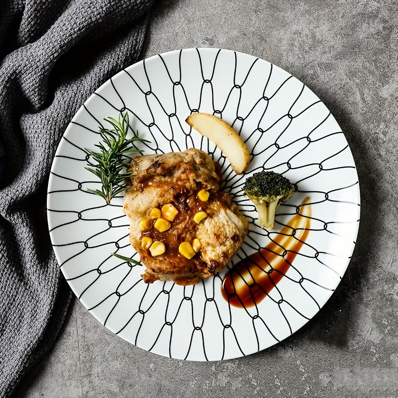 Elegant YearRound Ceramic Dinner Plate Set  4 Pieces