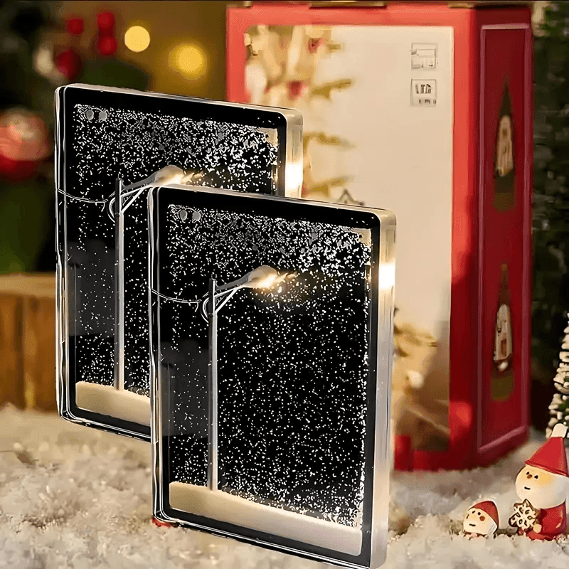 Snowy Bliss DIY Lamp: Create Your Winter Wonderland Indoors!