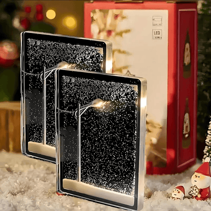 Snowy Bliss DIY Lamp: Create Your Winter Wonderland Indoors!