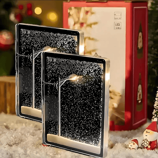 Snowy Bliss DIY Lamp: Create Your Winter Wonderland Indoors!