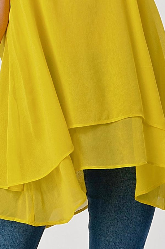 Beaded Neckline Chiffon Tunic | Apparel | Kitchen + Metal