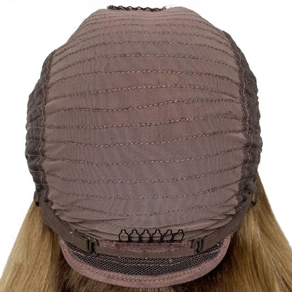 Honey Blonde Ombre Wavy 5x5 HD Lace 100% Human Hair Closure Wig