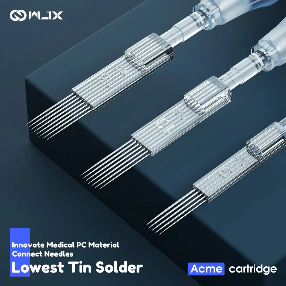 WJX Professional Tattoo Cartridges Needles - 0.35MM/0.30MM Round Shader | Box of 20