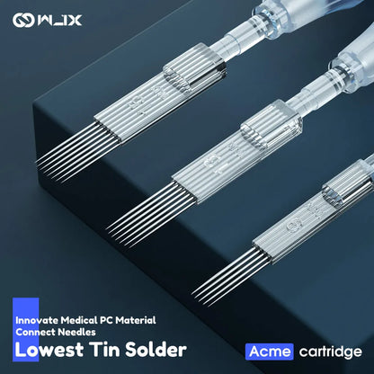 WJX Professional Tattoo Cartridges Needles - 0.35MM/0.30MM Round Shader | Box of 20