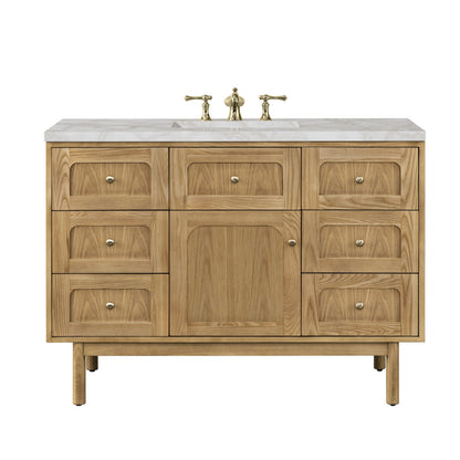 Laurent 48" Single Vanity Cabinet, Light Natural Oak