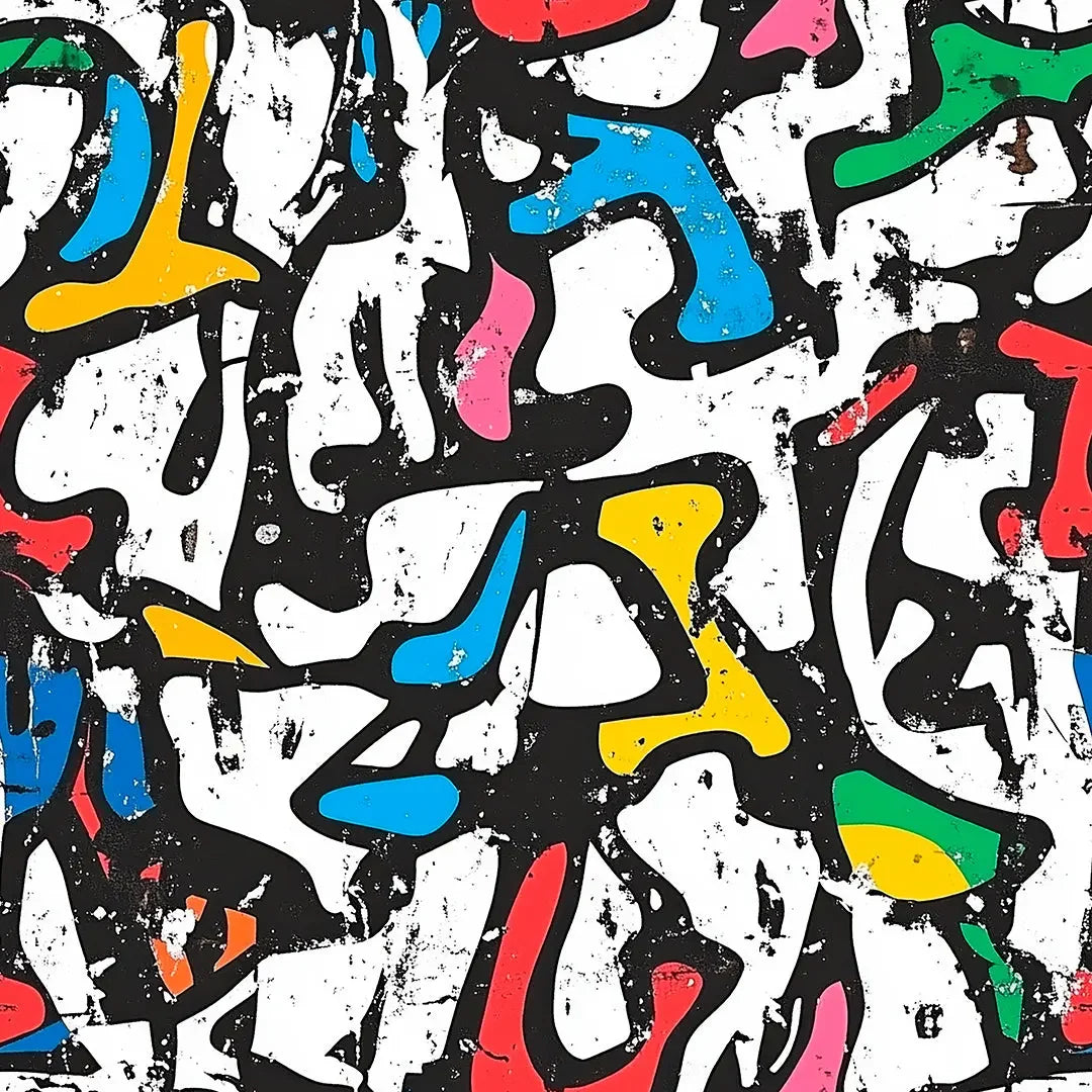 Urban Rhapsody Abstract Mural