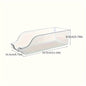 1pc Clear Plastic Refrigerator Organizer Bin