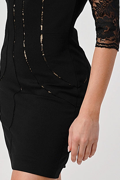 Lace Overlay Bodycon Dress – Elegant and Sophisticated | Apparel | Kitchen + Metal