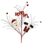 25"H HO-HO-HO SANTA/BALL SPRAY RED/WHITE/BLACK/GOLD