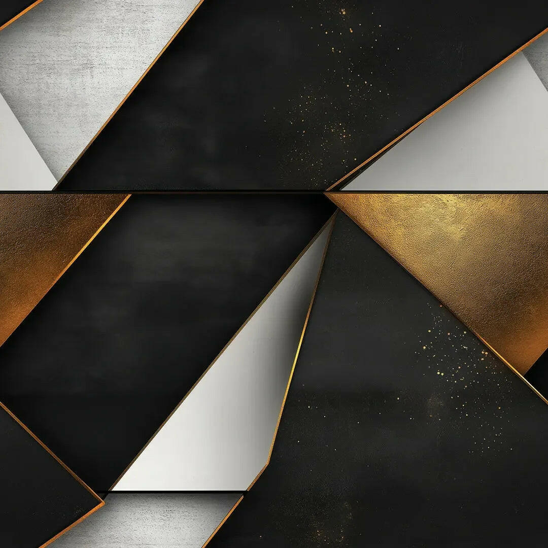 Opulent Onyx & Gold Forms
