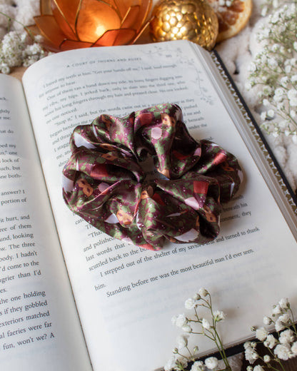 Meaggie Moos - Bookish Satin Scrunchie | A Court of Thorns and Roses