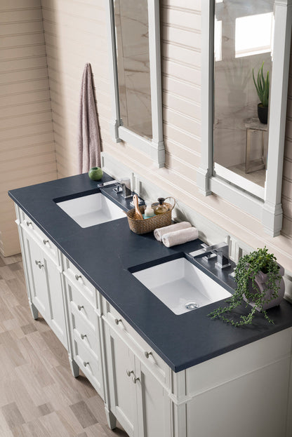 Brittany 72" Double Vanity in Bright White