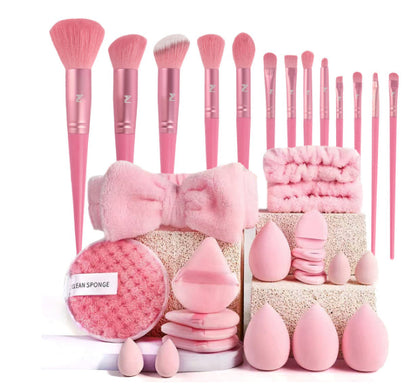 40pcs  Beauty Tools Major Combination Suit Face Wash Makeup Full Set
