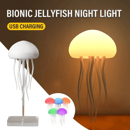 Voice-Controlled Jellyfish Night Light | Ambient LED Mood Lamp for Home Decor