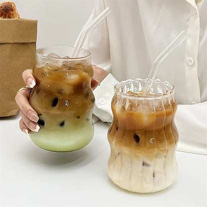 Premium 530ml Insulated Glass Cup for HotCold Drinks