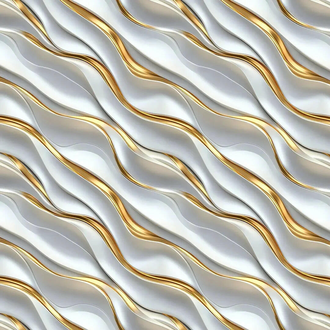 Elegant Pearl and Gold Cascade