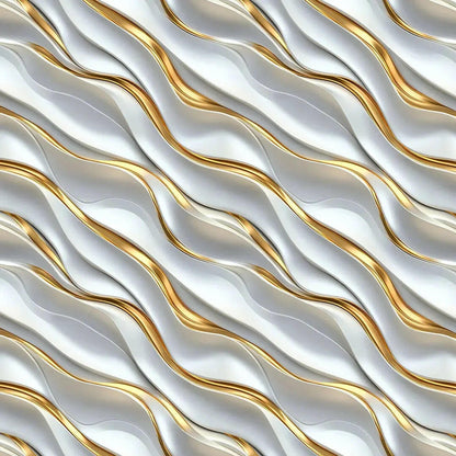 Elegant Pearl and Gold Cascade