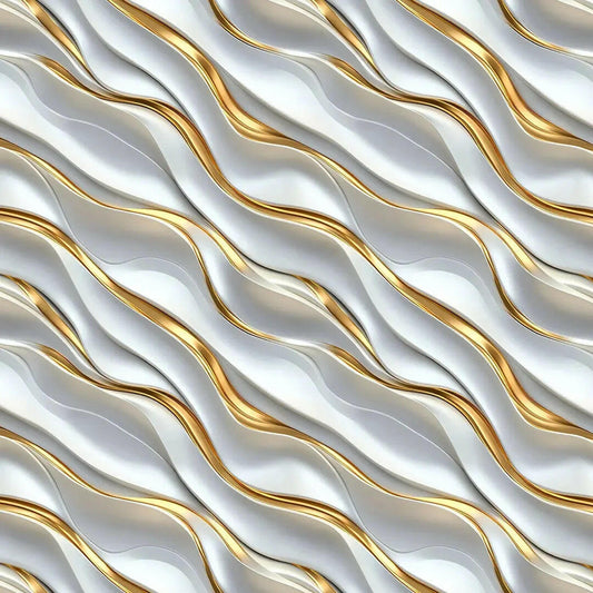 Elegant Pearl and Gold Cascade