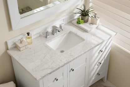 Palisades 48" Single Vanity Cabinet, Bright  White