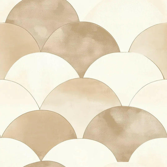 Golden Sands Scallop Wallpaper