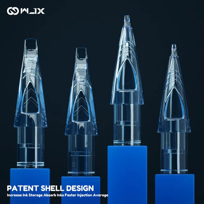 WJX Professional Tattoo Cartridges Needles - 0.35MM/0.30MM Round Shader | Box of 20