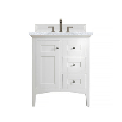 Palisades 30" Single Vanity Cabinet, Bright White