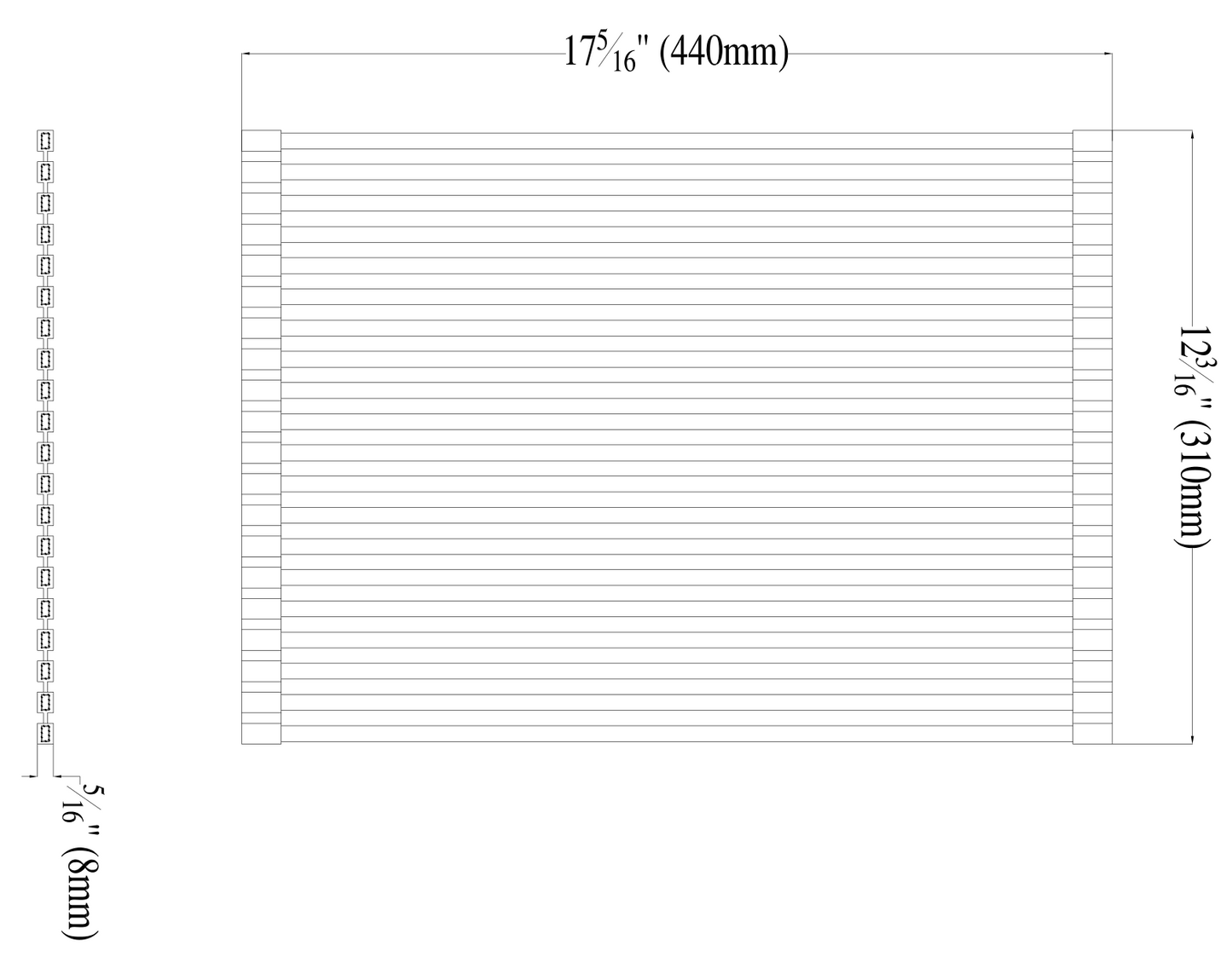 ALFI brand  ABDM1813 18" x 13" Modern Stainless Steel Drain Mat for Kitchen