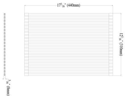 ALFI brand  ABDM1813 18" x 13" Modern Stainless Steel Drain Mat for Kitchen