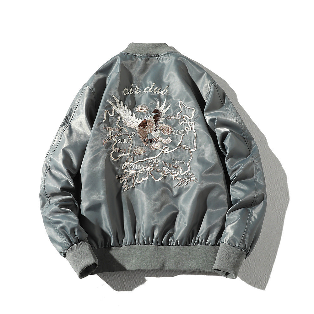 Bomber Jacket Men's Embroidered Baseball Uniform