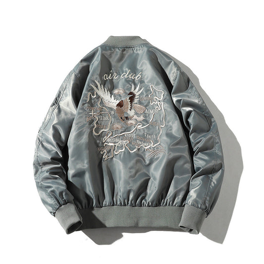 Bomber Jacket Men's Embroidered Baseball Uniform