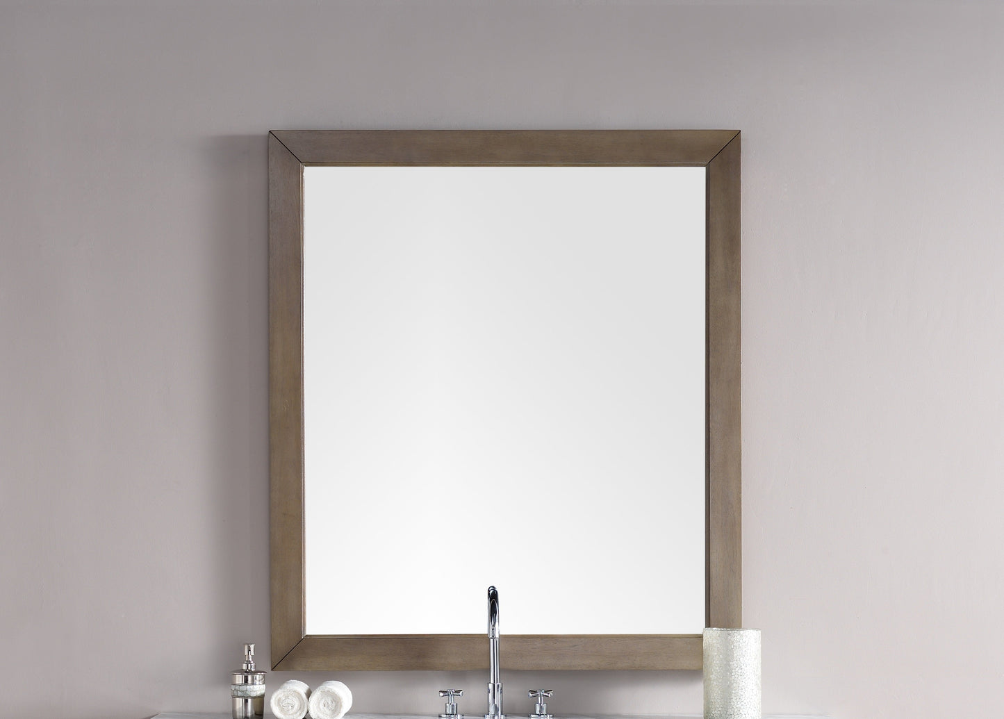 Chicago 48" Mirror, Whitewashed Walnut