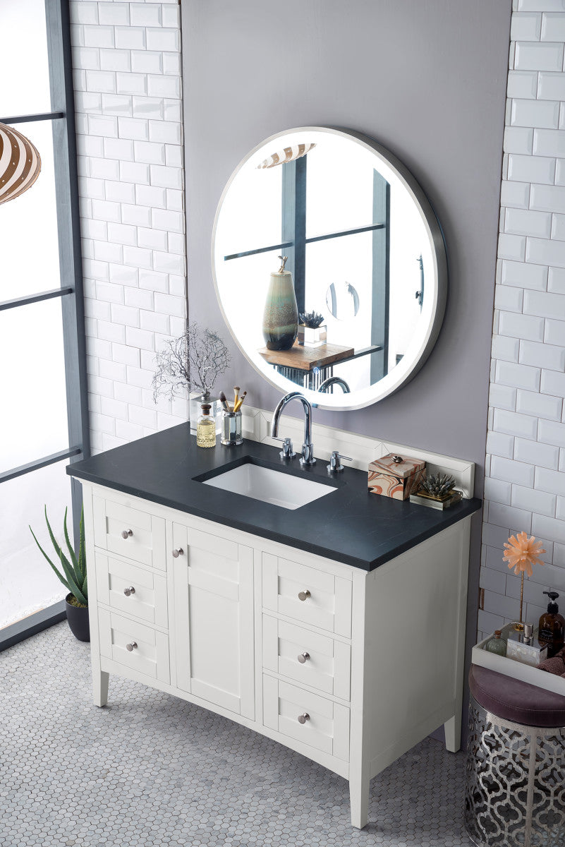 Palisades 48" Single Vanity Cabinet, Bright  White