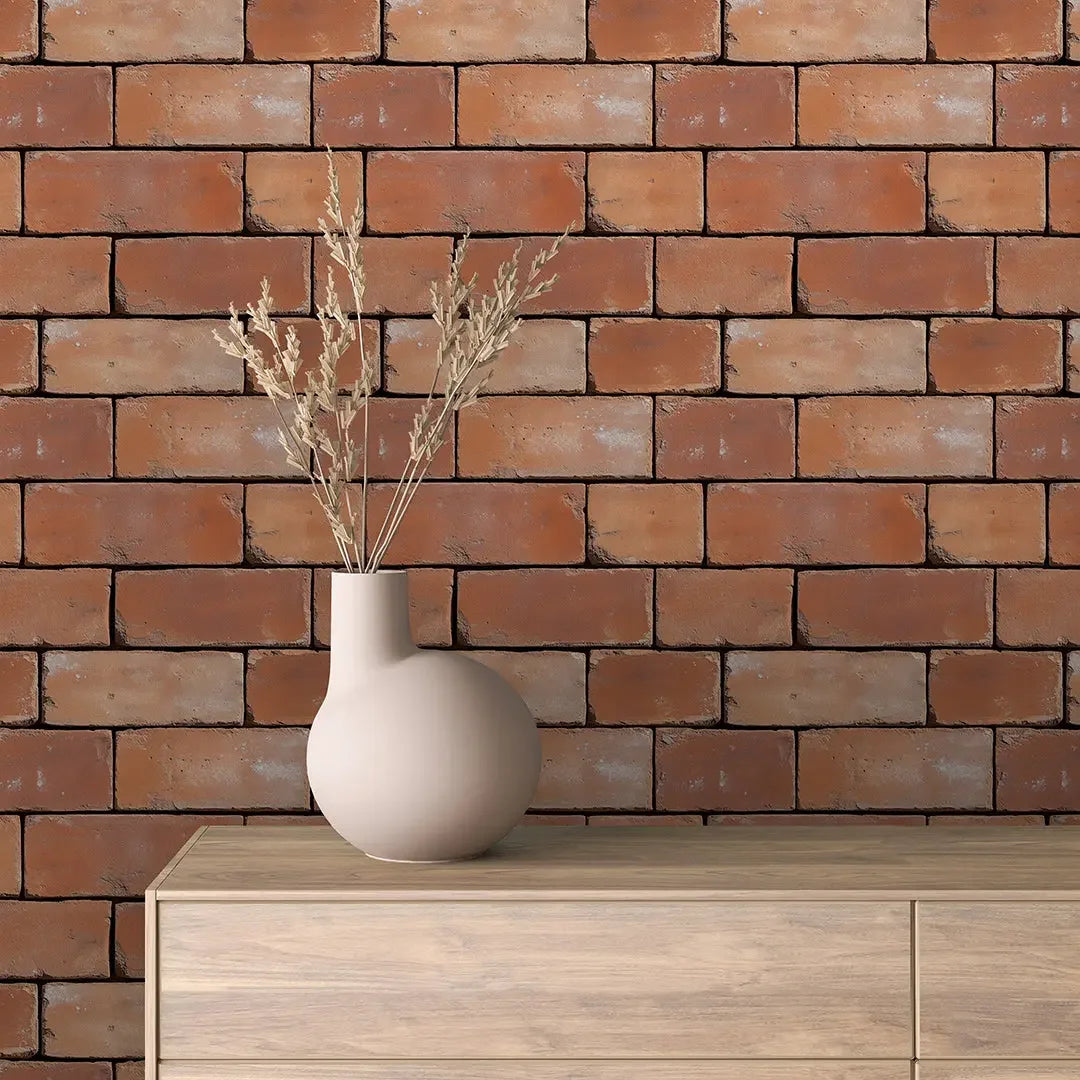 Warm Terracotta Kiln Brick Wall