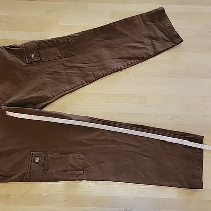 Club Room Men's Size 32 Regular-Fit Stretch Cargo Pants - Classic Brown